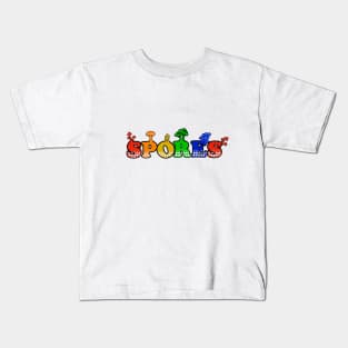 Spores, rainbow mushrooms Kids T-Shirt